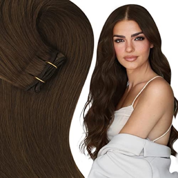 100% HH full shine dark brown hair wefts of the highest quality. (8 bands) - Picture 3 of 8
